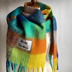 新品未使用　Acne Studios マルチカラーチェックマフラー Acne Studios アクネ ストゥディオズ ACNE STUDIOS マフラー