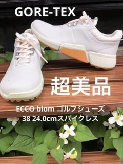 【特別セール品】 超美品ECCO 334番 biom 24.0cmスパイクレス ゴルフシューズ38 シューズ(女性用)