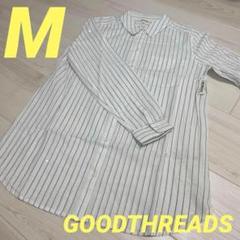 Goodthreads チュニック 長袖シャツ ストライプ トップス レディース