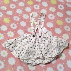 【新品・タグ付き】juo スカート風ブルマ 花柄 サスペンダー付き 100 春夏