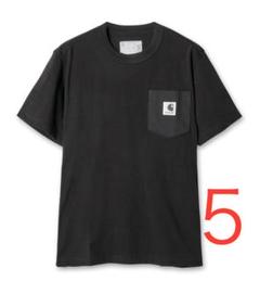 黒 5 Sacai carhartt WIP t-shirt Tシャツ - メルカリ