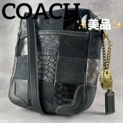 COACH ターンロック トートバッグ パッチワーク シグネチャー 肩掛け コーチ トートバッグ パッチワーク シグネチャー 肩掛け 総柄