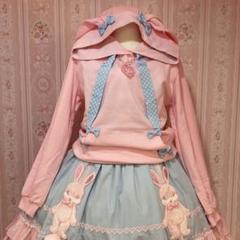 不思議の国のアリス Angelic Pretty リボン付きパーカー Angelic Pretty / アリスコラボパーカー ピンク Y-25-03-04-065