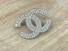CHANEL シャネル　ブローチ　ラインストーン　ヴィンテージ