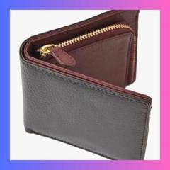 二つ折り財布 メンズ 財布 レザー 高い機能性 ビジネス財布 本革