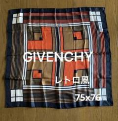 【vintage】GIVENCHY 大判スカーフ ストール バラ模様 レトロ配色 Instyle Japan スカーフ レディース ストール シルク100% 36色