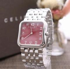 CELINE ピンク スクエアフェイス 時計 楽天市場】セリーヌ スクエアフェイス 腕時計 GP/革 レディース