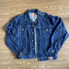SALE‼️【新品】GASダークブルーデニムジャケット ファー付き S