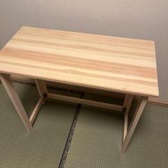 [山善] 折りたたみ　机　デスク TPD-8040H(NA)
