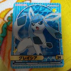 丸美屋☆非売品ステッカー☆ポケモンカード グレイシア 34 ホロ仕様