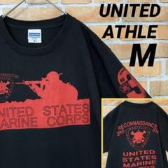 UNITED ATHLE アメリカ海兵隊 ミリタリー 半袖 Tシャツ USMC