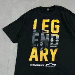 シボレー　LEGENDARY　トップス　半袖　Tシャツ　古着　ブラック　黒　L
