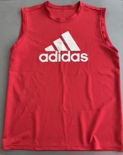 アディダス　adidas　90s　タンクトップ　ノースリーブ　オレンジ　センター adidas - アディダス 80sタンクトップの通販 by TK｜アディダス