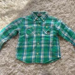 MIKIHOUSE DOUBLE B 100 長袖チェックシャツ　トップス