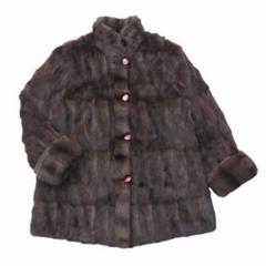 【未使用品】リアルファーロングコート　リバーシブル 送料無料 ロシアリスファー リアルファー 毛皮 2WAY
