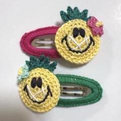 ★アロハパイナップルニコちゃんパッチンピンセット★