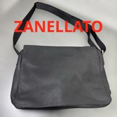 美品　ZANELLATO ザネラート レザー　ショルダーバッグ　ブラック