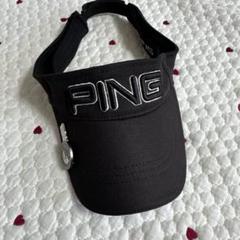 PING 黒 バイザー ゴルフ用