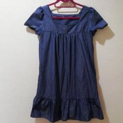 新品 デニム風ワンピース