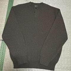 ✨極美品✨Papas パパス ミドルゲージニット ウール100% フリーサイズ パパスPapas コットンVネックローゲージニットセーター 白黒46S