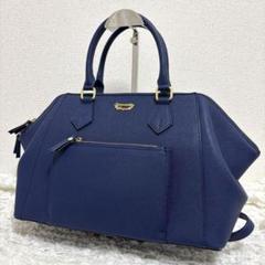 【絶品】 サマンサベガ トートバッグ ショルダーバッグ 2way ブルー バッグ
