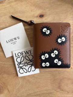 ✨極美品✨LOEWE 二つ折り財布　アナグラム　バイフォールド　レザー　ネイビー LOEWE - LOEWE ロエベ 二つ折り ウォレット アナグラム バイ
