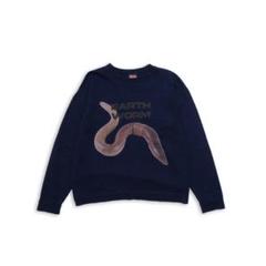 古着 ミミズ スウェット ネイビー サイズXL*ST146