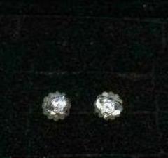 ‼️K10WG ハートダイヤ ピアス
