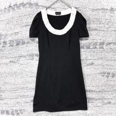 【美品】maxandcleoマックスアンドクレオ Vネック ワンピース 黒 美品】maxandcleoマックスアンドクレオ Vネック ワンピース 黒