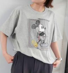 Spick and Span ウィッフル別注 ミッキー パッチワーク Tシャツ