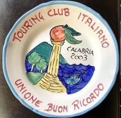 ブオンリコルド　イタリア製絵皿　2001 Tokyo ブオンリコルド BUON RICORDO 非売品 絵皿 イタリア 2枚セット