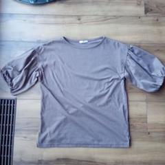 シネマクラブ　ブラウン バルーン袖 Tシャツ
