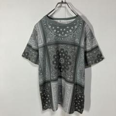 半袖Tシャツ　ペイズリー　クルーネック　古着