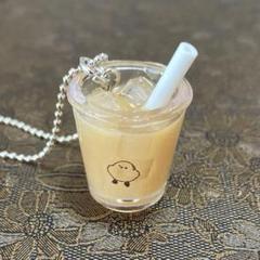レジン キーホルダー カフェオレ シマエナガ ミニチュアフード