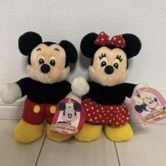 レトロ TOMY Disney ミッキーミニー ぬいぐるみ レア ディズニー