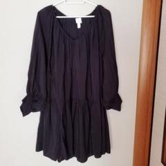 H&M　Vネック　チュニック　ブラウス