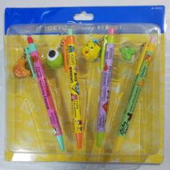 チャーム付 パークフード 4本セット ボールペン 限定品 ディズニー ミッキー