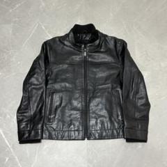 楽天市場】Horn Works 本革 襟付きシングルライダースジャケット