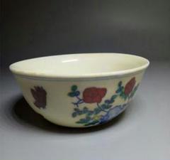 明朝 成化年 鶏図闘彩鶏壺杯9 明朝 成化年 鶏図闘彩鶏壺杯9 - メルカリ