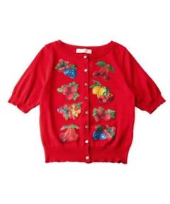 【18％OFF】 Jane marple フルーツピクニックカーディガン - メルカリ トップス