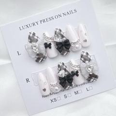 ネイルチップ オーダー フレンチガーリー ワンホン 韓国 量産型 結婚式 シアー ネイルチップ 量産型 フレンチガーリー ワンホン 韓国 オーダー