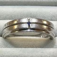 SILVER925 天然石 ブルートパーズ リング 19号 宝石