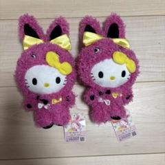 ハローキティ ぬいぐるみ ウサギコスチューム　カラフルバニー