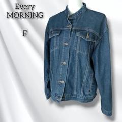 Every MORNING 【F】 アウター ジャケット デニム ノーカラー