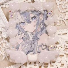 【23】 ホイップデコ　トレカケース　白　天使　猫