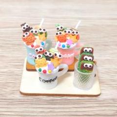 キョロキョロCoffeeトレー/ミニチュアスイーツ　フェイクスイツ