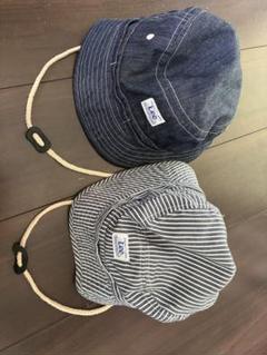 LEE リー　帽子　ネイビー　54㎝　ストライプ　50㎝　キッズ　バケットハット