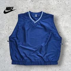 NIKE GOLFナイキ Vネック ベスト リブライン ネイビー XL 刺繍ロゴ