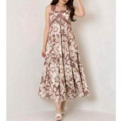 ♡mallorca back ribbon floral dress♡