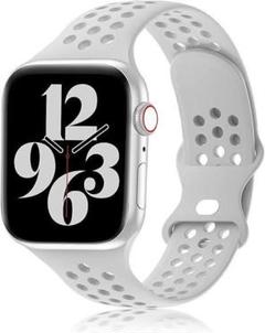 Apple Watch バンド シリコン ベルト 42／44mm Ｌ ホワイト